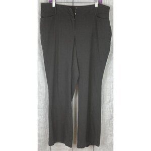 Apt. 9 Size 16 Dark Gray Straight Leg Dress Pants Trousers Front Pockets Stretch